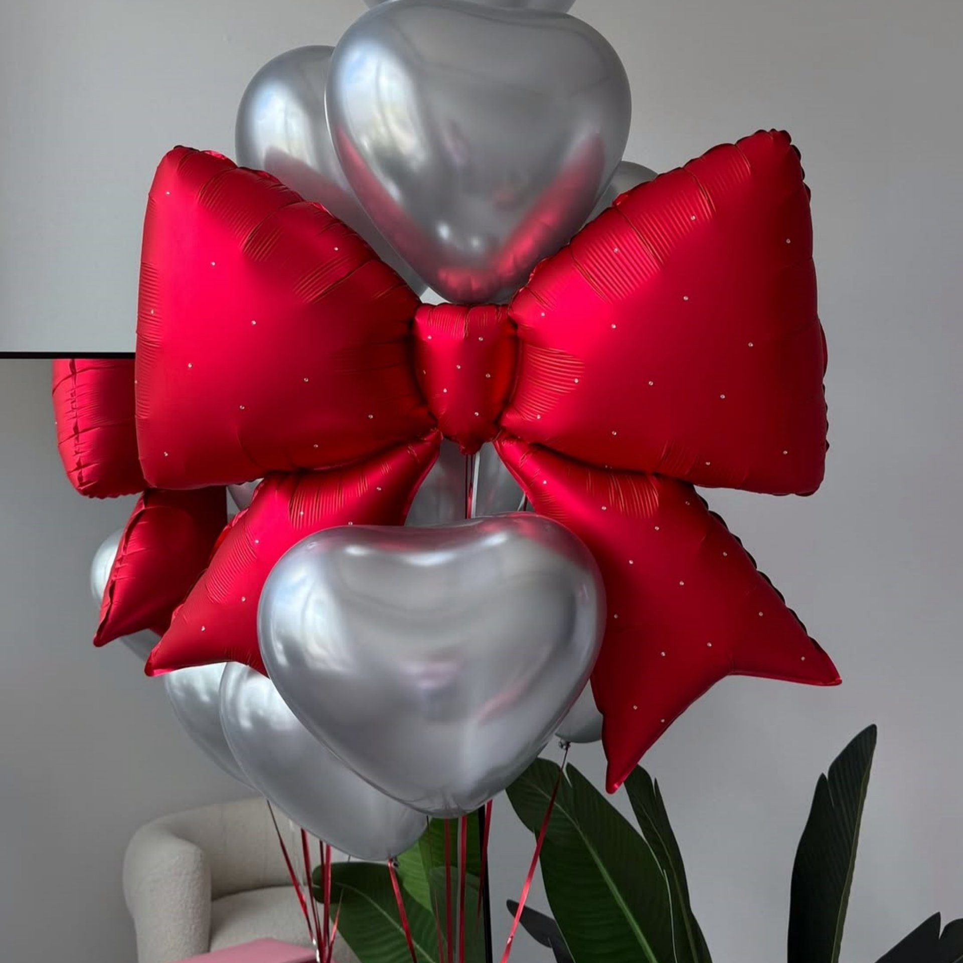 大红色亮钻蝴蝶飘空气球结婚房装扮用品求婚订婚派对用品场地布置,淘宝优惠券,粉丝福利购,淘宝优惠卷