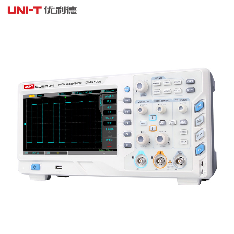 优利德台式数字存储示波器100M带宽UTD2102CEX升级双通道120M相位 - 图2