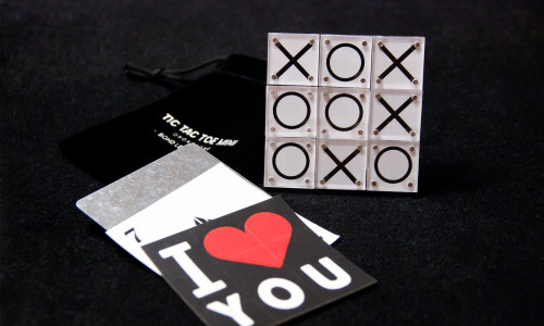 魔术天下 TicTacToe Mini 迷你井字棋游戏 李泽邦 近景道具九宫格 - 图0