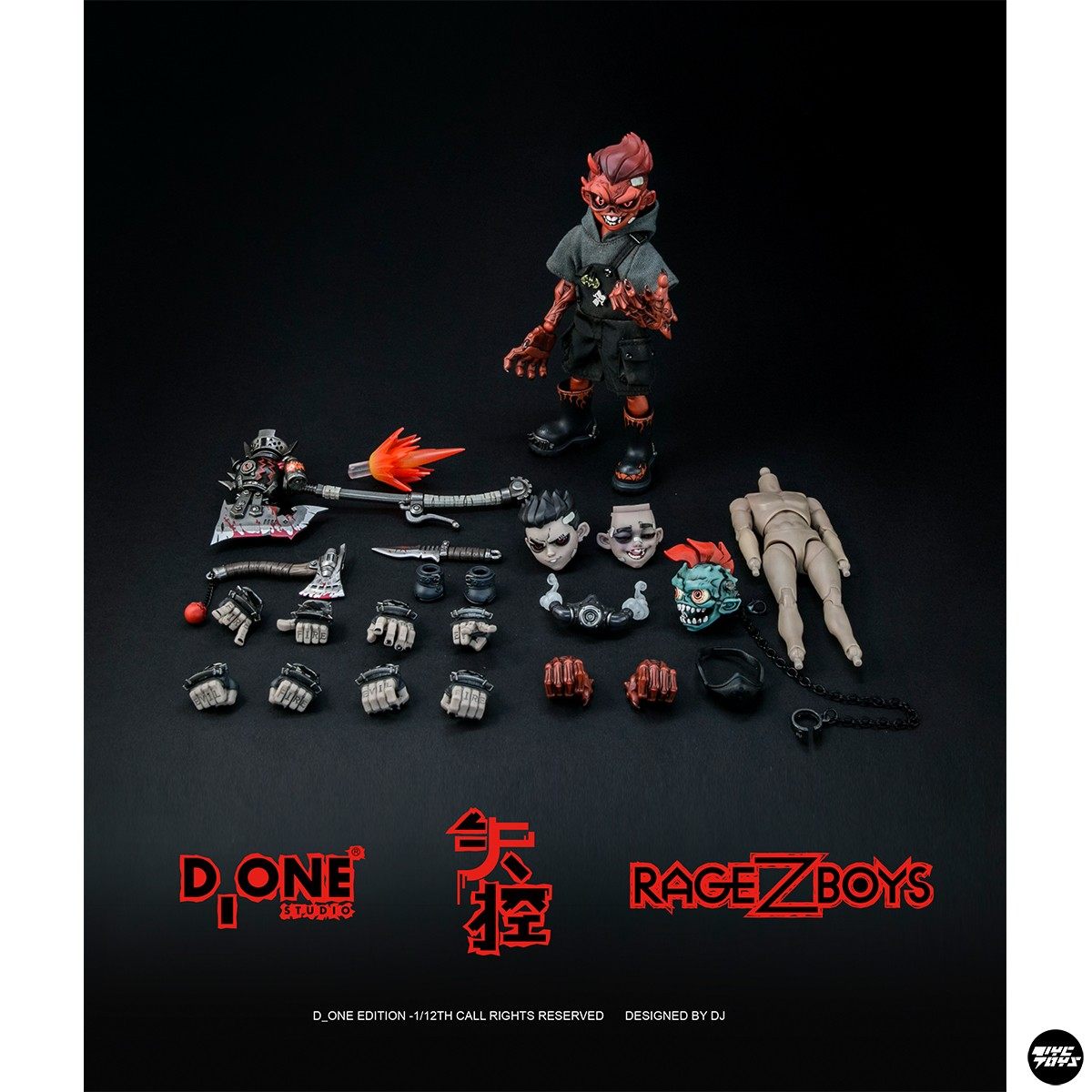 【TYCTOYS】定金预售 D_ONE RAGE-ZBOYS牙仔日常失控版1/12可动 - 图2