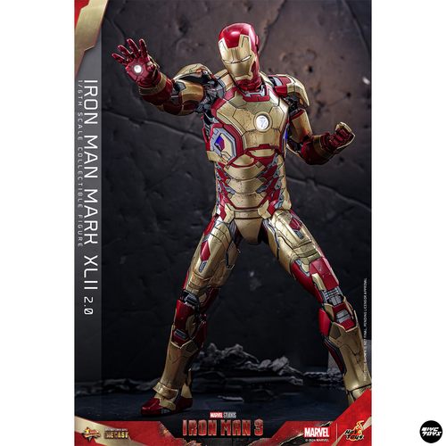 【TYCTOYS】分批出货 HOTTOYS HT漫威钢铁侠3 MARK42 2.0 MMS758 - 图0