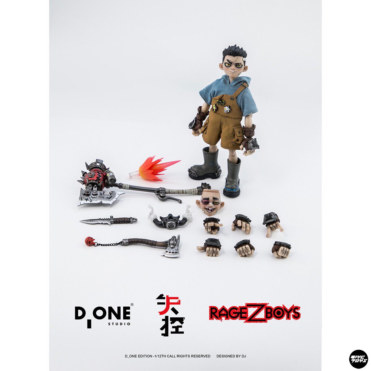 【TYCTOYS】定金预售 D_ONE RAGE-ZBOYS牙仔日常失控版1/12可动 - 图3