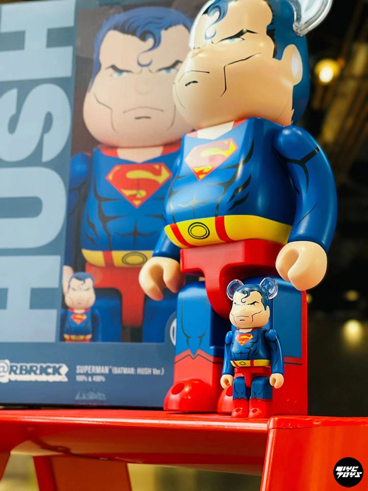 【TYCTOYS】特价现货 BE@RBRICK400%+100%SUPERMAN超人HUSH积木熊 - 图2