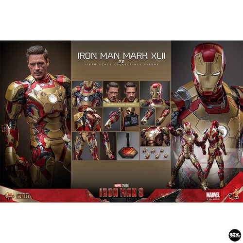 【TYCTOYS】分批出货 HOTTOYS HT漫威钢铁侠3 MARK42 2.0 MMS758 - 图2