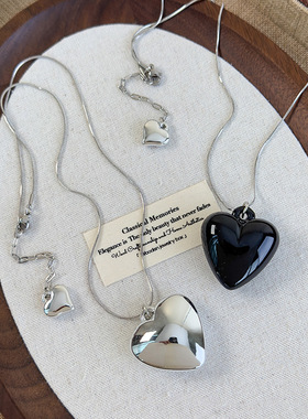 韩国时尚百搭ins风黑色项链