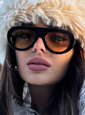 小框太阳眼镜女蛤蟆形太阳眼镜