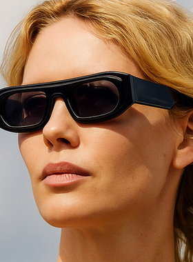 欧美方框太阳眼镜女复古小框墨镜