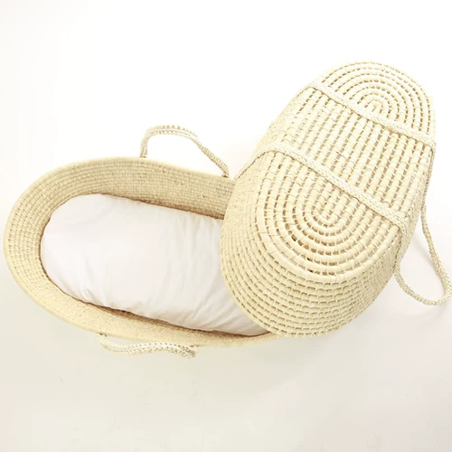 Соломенная колыбель для новорожденных для младенца, портативная корзина для выхода на улицу, детская кровать