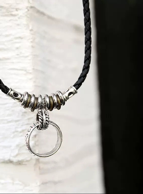 新款船锚项链男士学生复古潮人吊坠锁骨链日韩版情侣饰品礼物