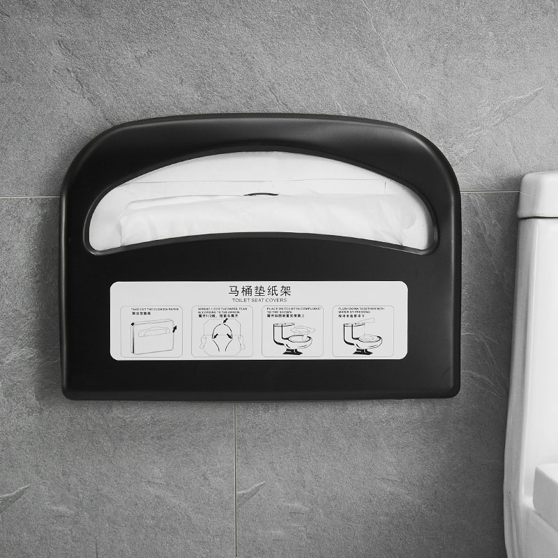 免打孔马桶坐垫纸盒一次性马桶黑色坐便纸巾架垫圈不锈钢厕板纸盒,淘宝优惠券,粉丝福利购,淘宝优惠卷