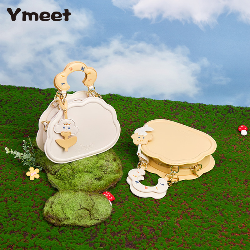 yinmei 2023新款奶油云朵夏季斜挎包 音魅女士包袋