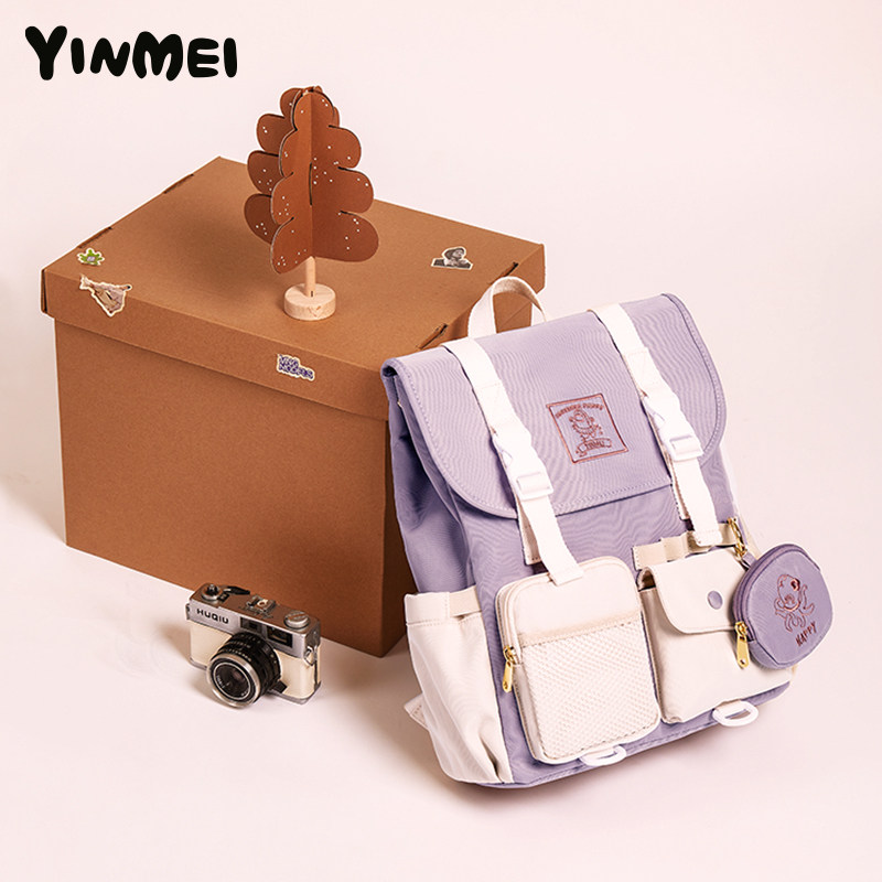 yinmei原创2022新款大容量女双肩包 音魅双肩背包