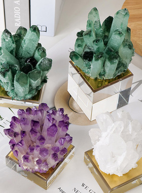 正品厂家直销 天然水晶簇水晶工艺品 家居装饰玄关客厅书房酒店