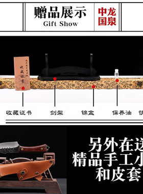 唐横刀龙泉镇宅宝剑长款绣春刀剑一体高锰钢刀具防身冷兵器未开刃