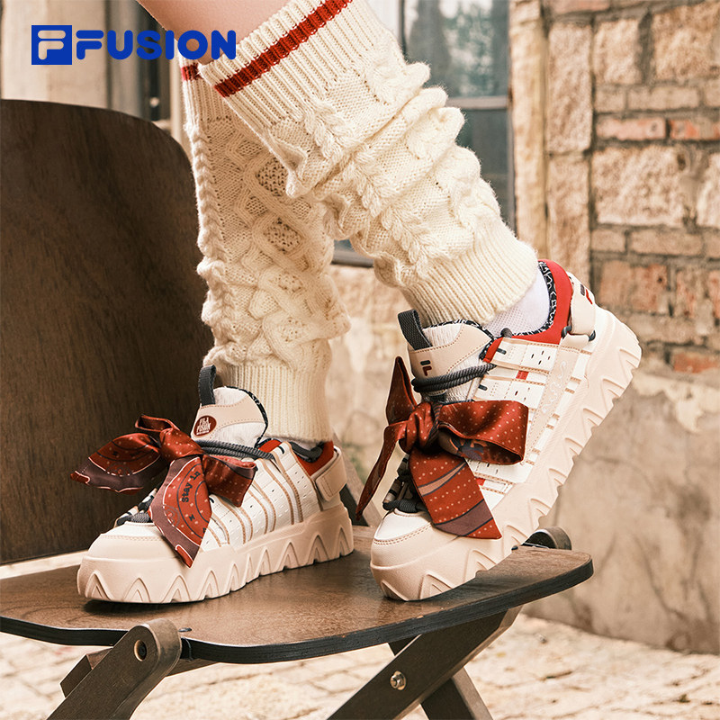 马上起飞丨PISA板鞋FILA FUSION斐乐女鞋新年款红色厚底男休闲鞋,淘宝优惠券,粉丝福利购,淘宝优惠卷