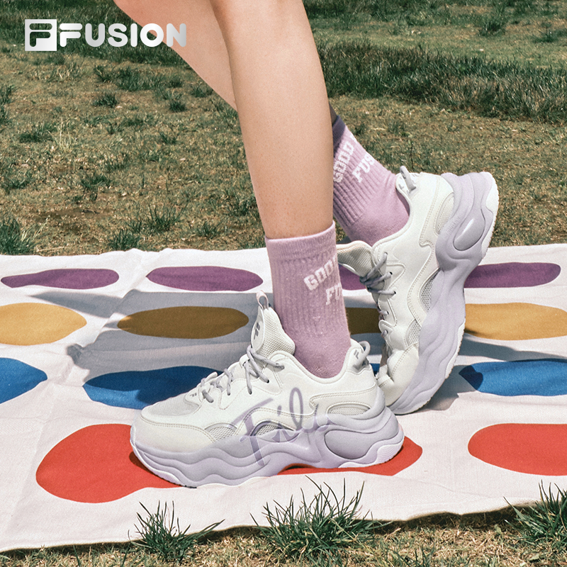 FILA FUSION斐乐女鞋运动鞋秋冬泡泡鞋老爹鞋增高休闲鞋厚底鞋子