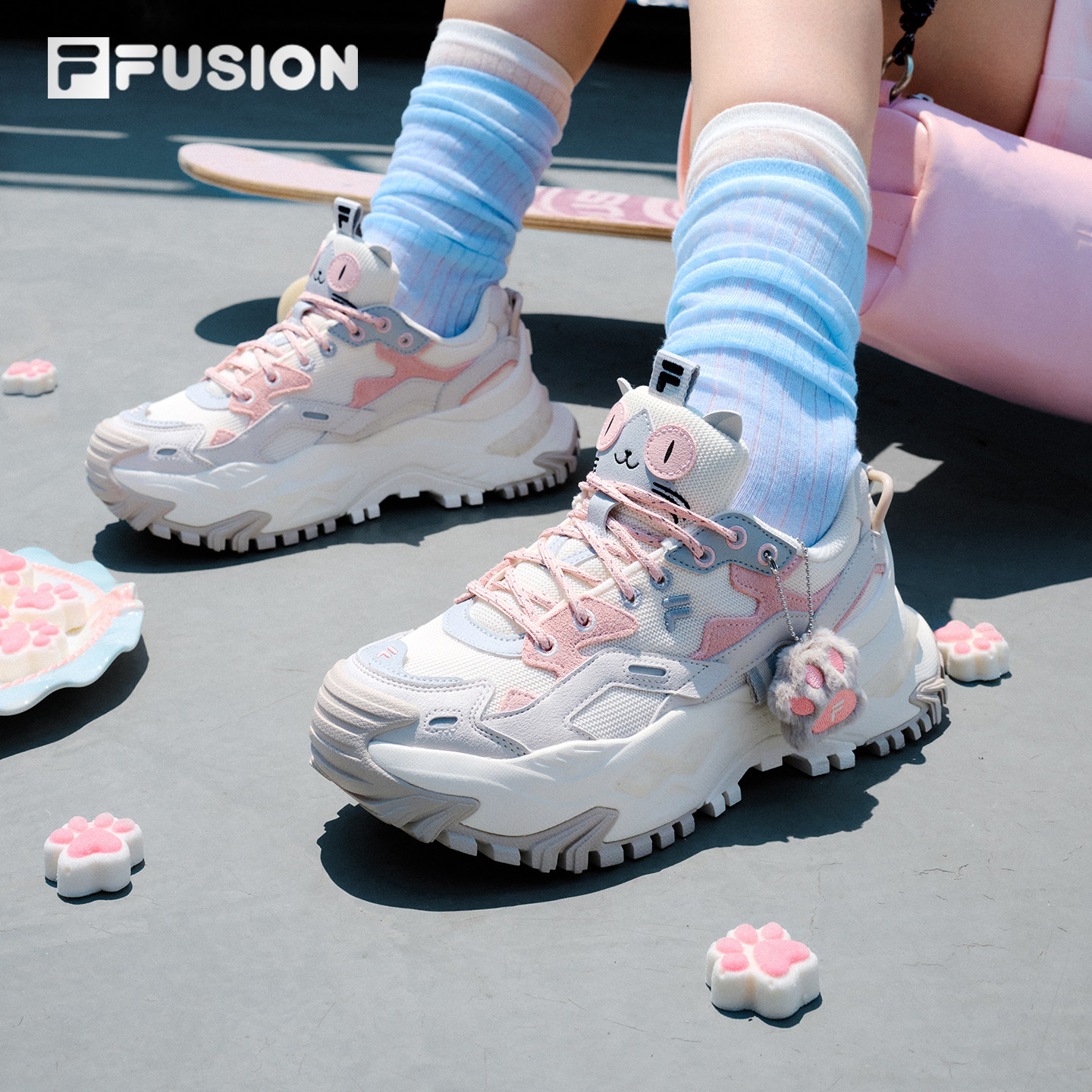 FILAFUSION hard candy shoes women's casual shoes