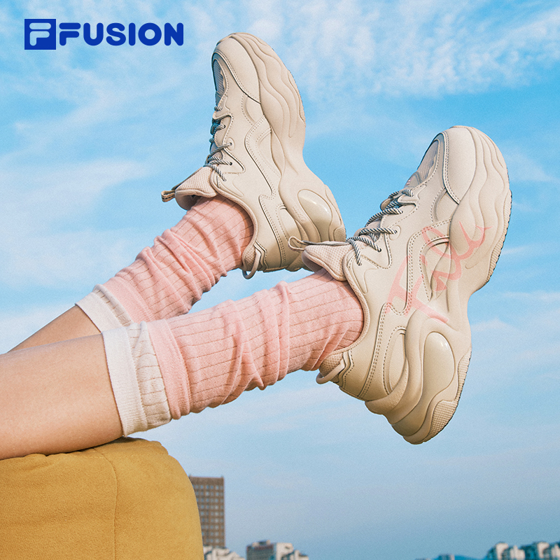 FILA FUSION斐乐潮牌女鞋泡泡鞋夏季鞋子休闲鞋厚底老爹鞋运动鞋