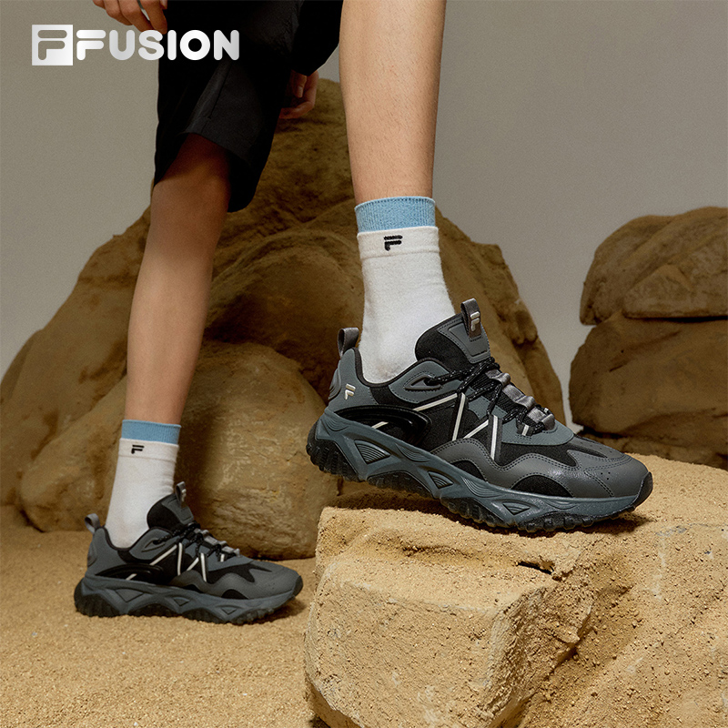 FILA FUSION斐乐潮牌漫游鞋男鞋2025秋季新款运动鞋户外休闲鞋女 - 图2