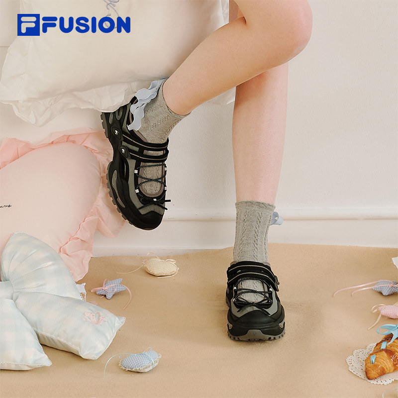 软糖凉鞋丨FILA FUSION斐乐凉鞋女子凉拖2026夏季新款休闲沙滩鞋