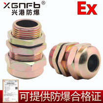 Metal explosion proof cable clamping sealing joint 4 points 1 2 carbon steel galvanized flame-proof waterproof cable Grande dn15
