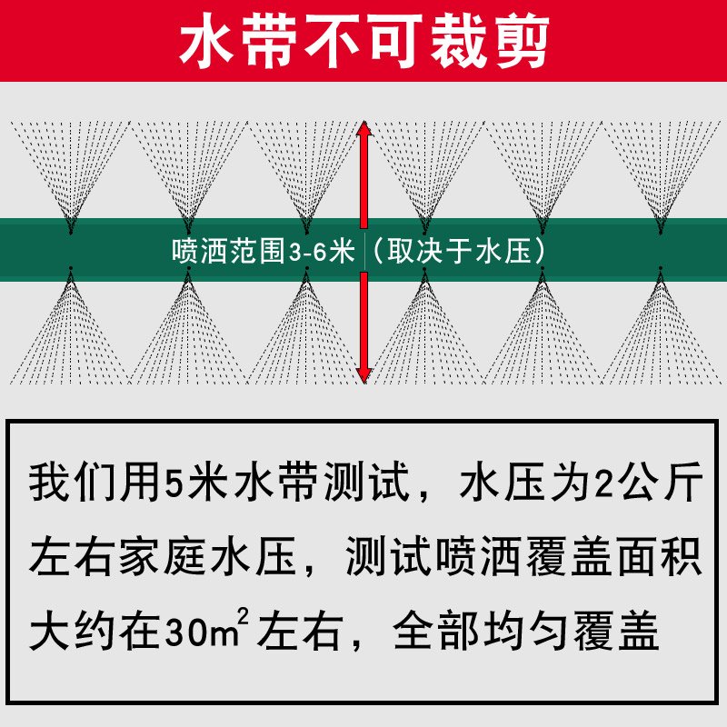 草坪喷灌花园自动喷雾微喷水带农用浇水神器滴灌喷淋系统灌溉水管 - 图3