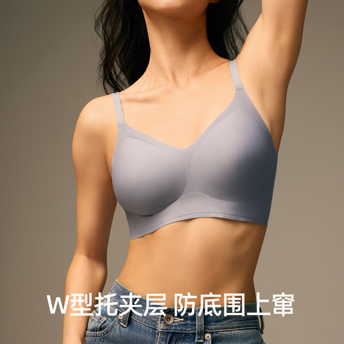 有棵树软支撑内衣女小胸聚拢大胸显小舒适无痕透气无钢圈文胸胸罩 - 图2