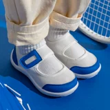 Детская летняя белая обувь для раннего возраста, спортивная обувь для мальчиков, нескользящие тканевые туфли