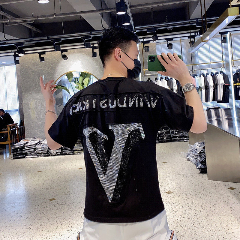 欧美短袖男潮牌潮流韩版重工t恤 集要T恤