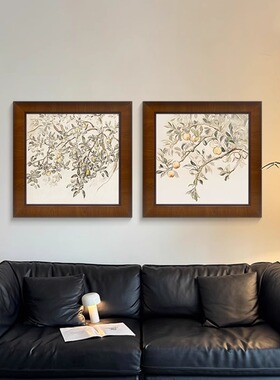 法式中古风复古高级感玄关斗柜画