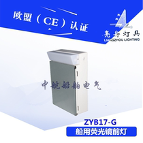 Shanghai bright boat marine fluorescent mirror case lamp CBD17 ZYB17-G bathing room case lamp lockers lighting box