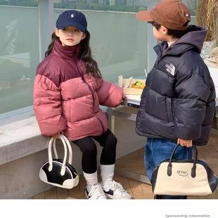 儿童成人亲子加厚防风防寒保暖羽绒服