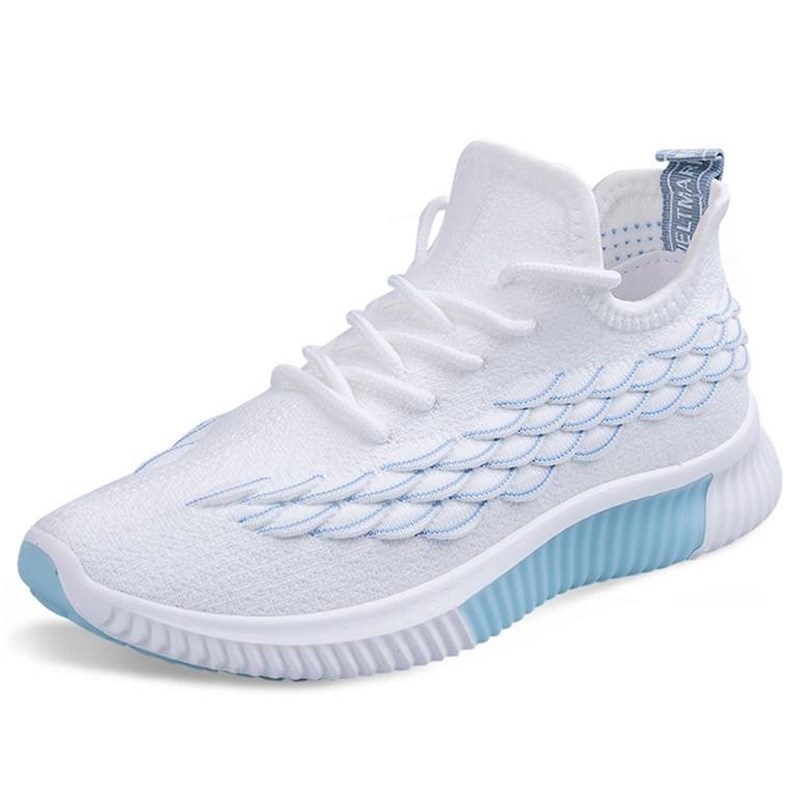 Women white shoes sneakers flat sports shoes jogging 网面鞋 - 图3
