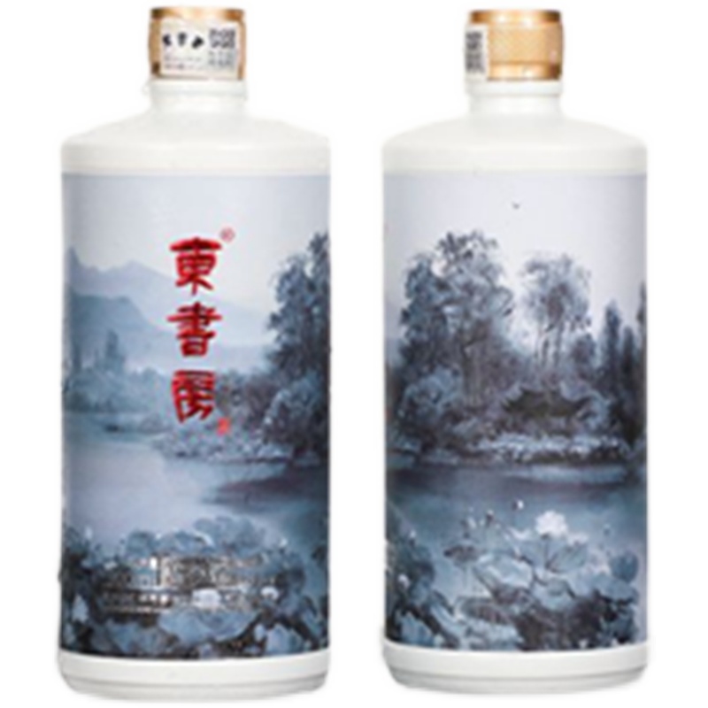 东书房过雨荷贵州纯粮酿造东书房酱香白酒500ML*4瓶礼盒装-图3