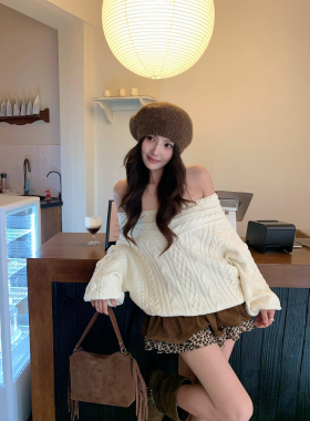 乌木棕色针织贝雷帽女秋冬毛线帽包头帽堆堆帽大头围显脸小帽子