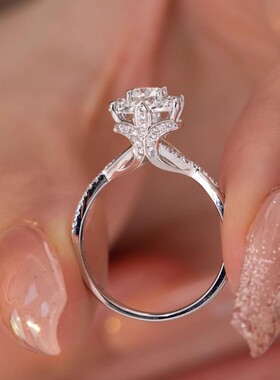 人工培育钻石戒指一克拉椭圆