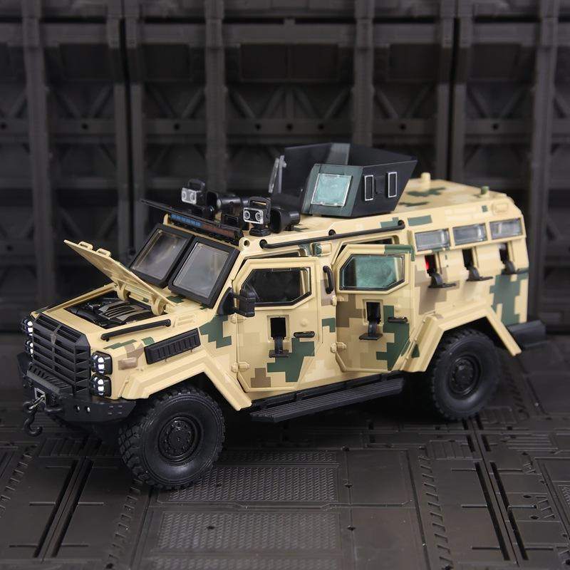新款 金丽方仿真剑齿虎防爆车装甲车合金模型汽车转向避震玩具,淘宝优惠券,粉丝福利购,淘宝优惠卷