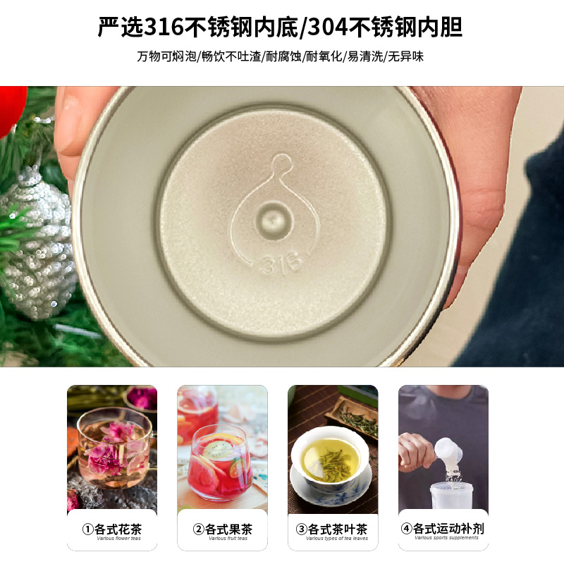 智能温显316不锈钢保温杯学生水杯男款女生咖啡杯办公杯泡茶水杯-图1