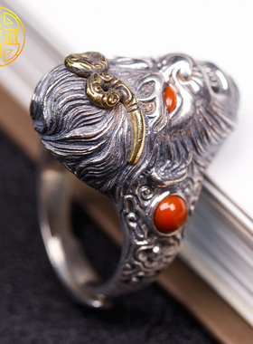 925银大圣孙悟空潮流霸气男戒指