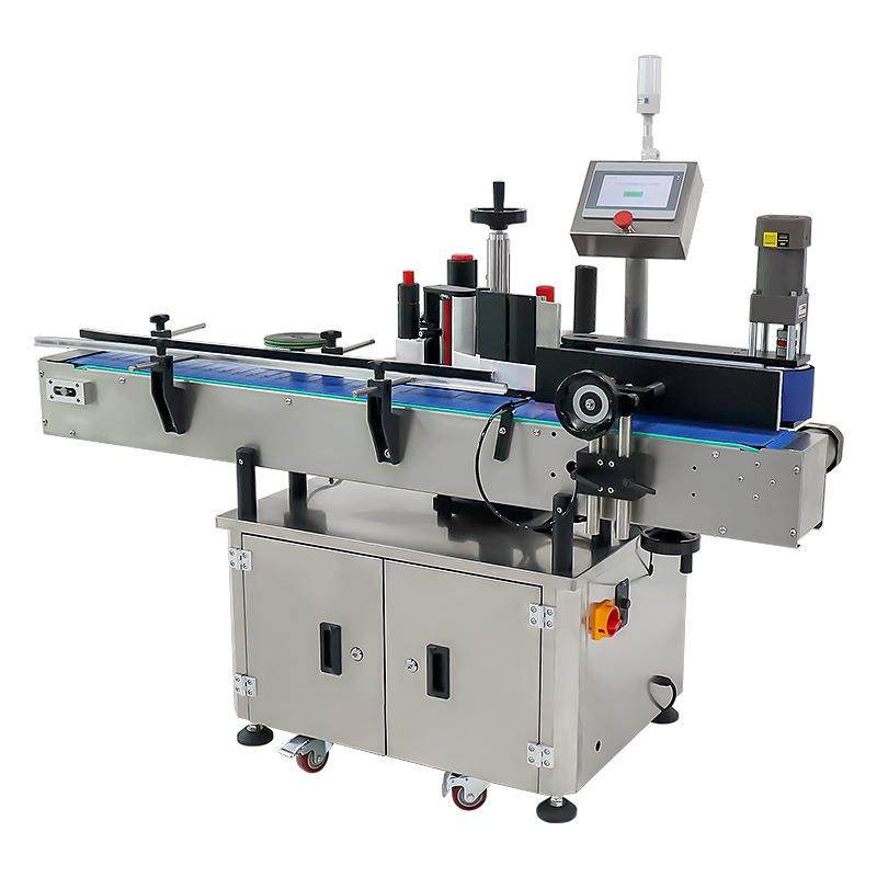 杀菌湿巾桶全自动贴标机 湿巾气动小型贴塑料盖圆瓶子自动贴标机,淘宝优惠券,粉丝福利购,淘宝优惠卷