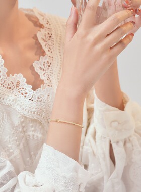 一夜暴富招财黄水晶手链南红手串