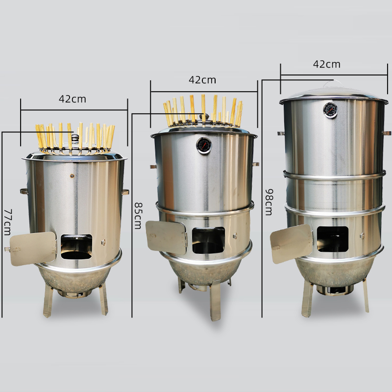 烧烤炉吊炉焖烤家用无烟商用烧烤桶缸烤肉烤羊腿羊排烤鸡鸭电烤炉-图1