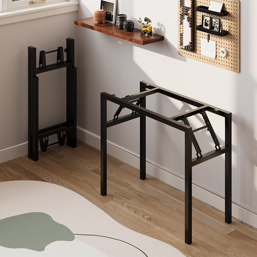 长方形支架折叠桌架小桌腿餐桌腿铁书桌架子矮桌子腿桌子架支撑架 - 图3