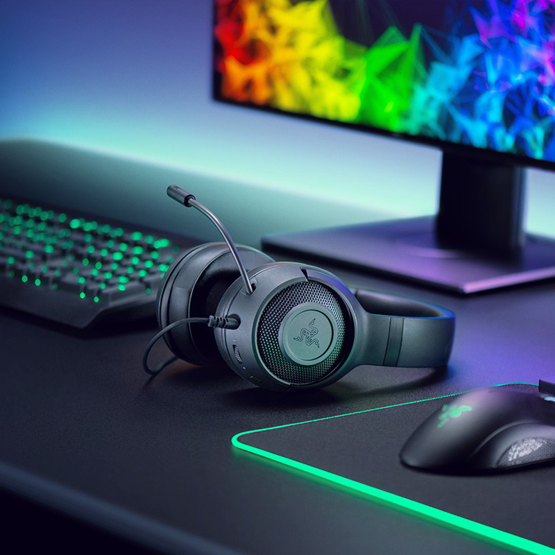 Razer/雷蛇 北海巨妖标准版X头戴式7.1声道 电竞游戏电脑耳机耳麦 - 图1