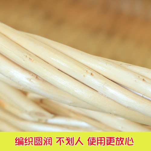 藤编婴儿摇篮床车载安抚睡篮宝宝床新生儿便携手提篮实木摇篮摇窝 - 图2