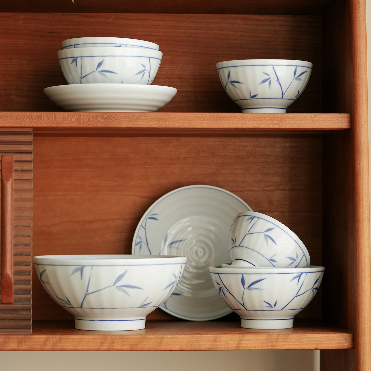 肆月中式陶瓷米饭碗釉下彩碗家用2025新款高颜值个人专用小碗餐具 - 图3