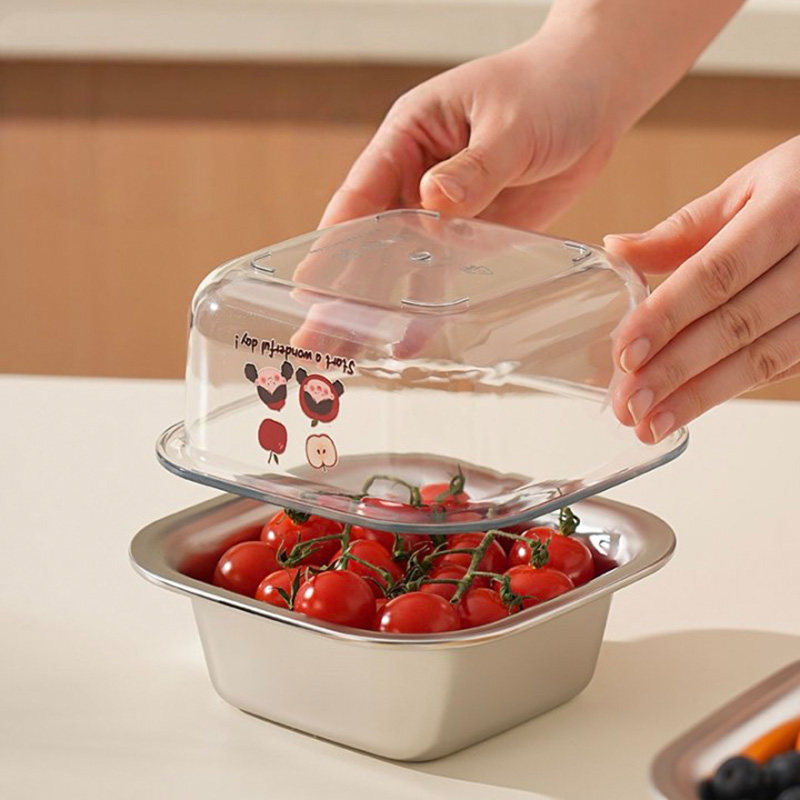 肆月不锈钢沥水篮双层迷你洗蓝莓神器小号果盘洗菜篮洗水果滤水篮,淘宝优惠券,粉丝福利购,淘宝优惠卷