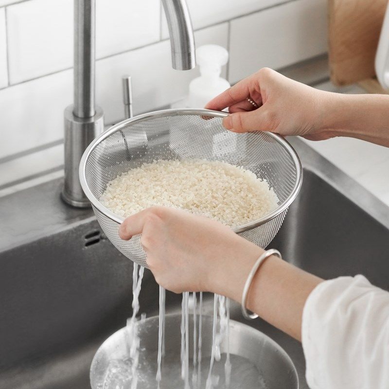肆月淘米神器不锈钢淘米篮洗米筛厨房洗菜盆沥水篮洗菜框滤水篮子,淘宝优惠券,粉丝福利购,淘宝优惠卷