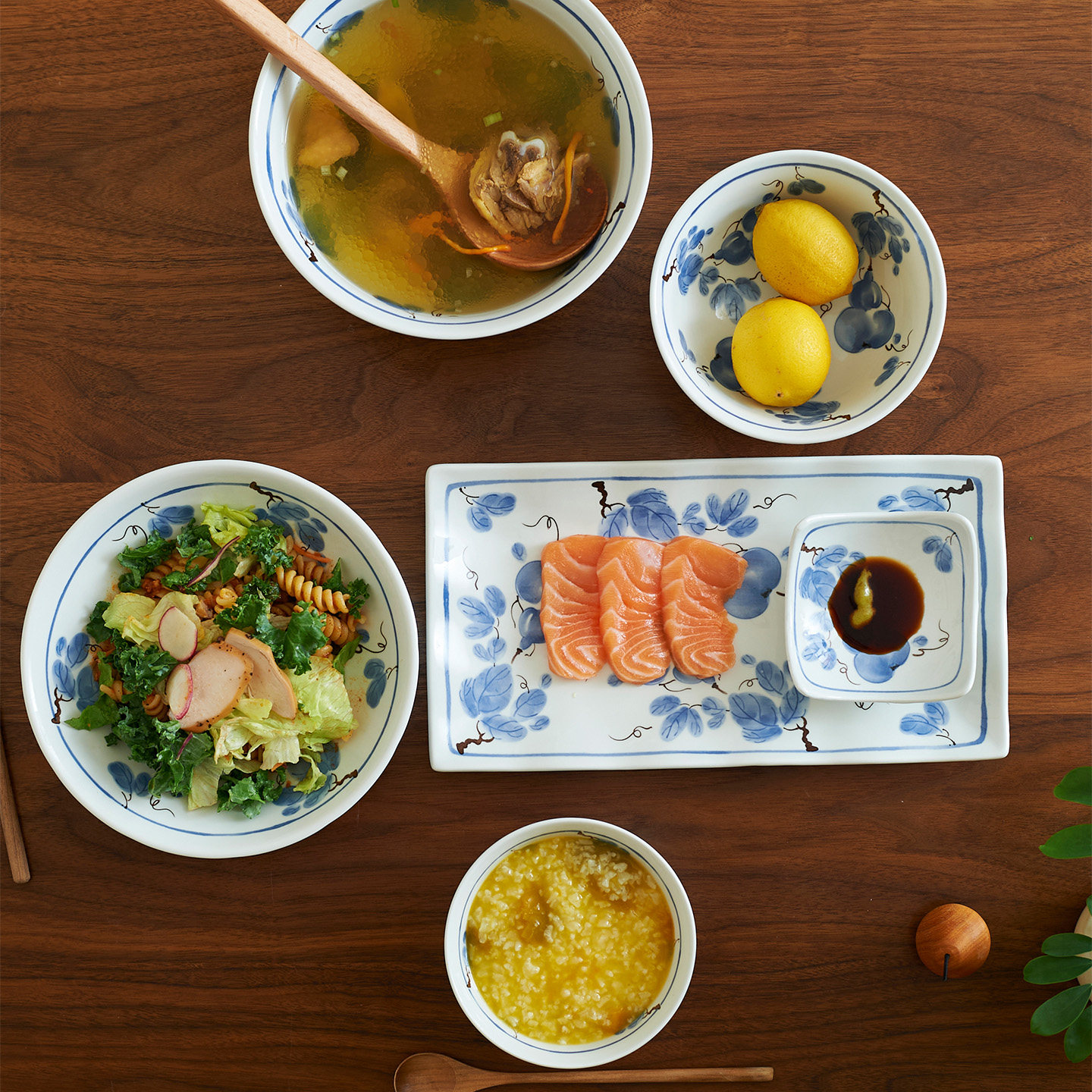 肆月中式花卉陶瓷面碗家用高颜值釉下彩汤碗大号饭碗菜盘蘸碟餐具,淘宝优惠券,粉丝福利购,淘宝优惠卷