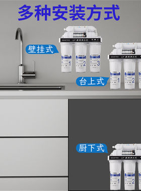 大10寸净水器家用直饮厨房自来水龙头过滤器除水垢六级超滤净水机